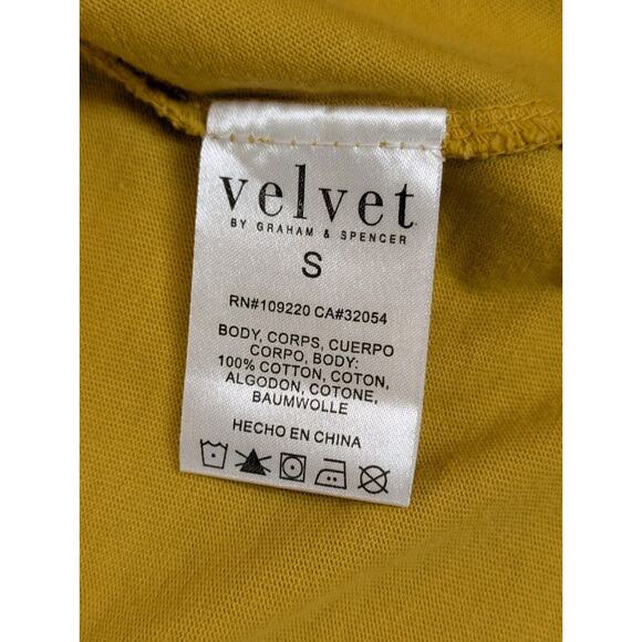 VELVET By Graham & Spencer Meghan Puff-Sleeve Mini Dress Butter Cup Small - Picture 13 of 14